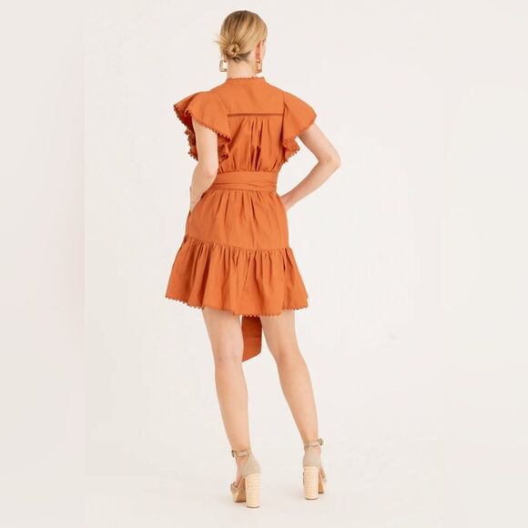 Secret Mission | Bartolina Dress - Dusty Orange NWT Size L - Picture 4 of 6